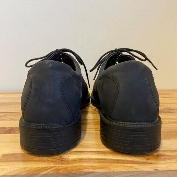 Rockport Men Black Nubuck Leather Oxford Dress Shoes Size 12W formal casual chic - Picture 2 of 13